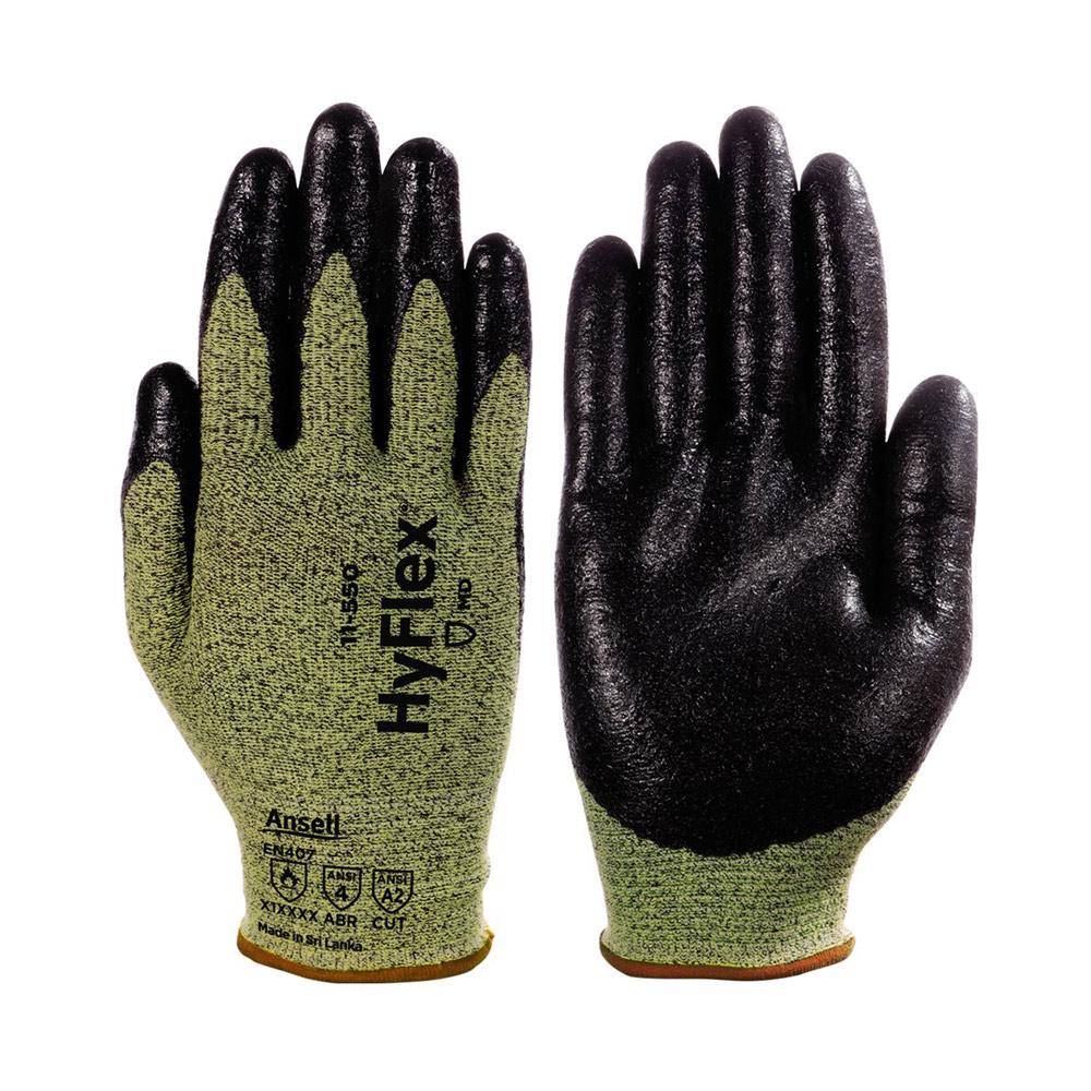 Glove Nitrile Foam Palm Hyflex CLA2 Ansi Kevlar Liner Sz: 10