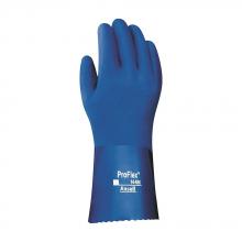 Ansell ANL04-644/10 - Glove PVC Snorkel Blue 12" w/ Jersey Lining Sz: 8