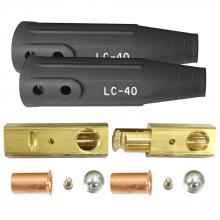 ARC Centre ARCAK-LC40MF-BLA - Connector Set Brass, Male/Female - Black