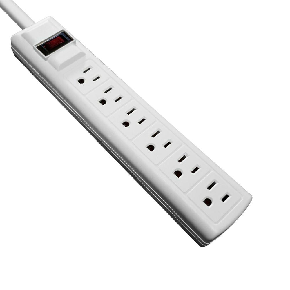 Power Bar w/ Surge Protection 6 Outlet