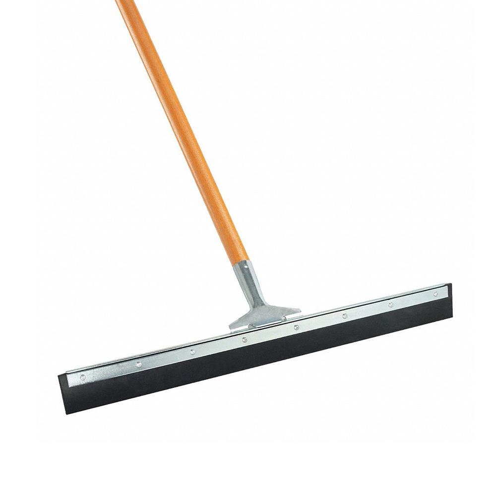 Squeegee Straight 24&#34; Black Rubber W/ Handle