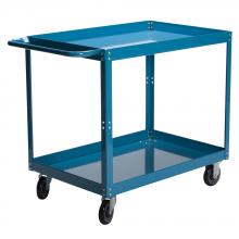 Commander Warehouse COM890/2448 - Cart Service Steel 24" X 36" X 48" Rubber Wheel 2 shelf