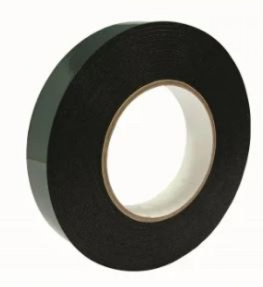 Double Sided Foam Tape, Black  1&#34; X 10M