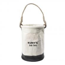 Kunys Leather KUNSW-744 - Bucket Canvas Leather Bottom 10"