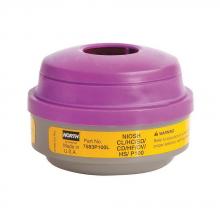 North Safety NOR7583P100L - Respirator Filter, OV/AG, P100  Yellow/Magenta  (Pair)