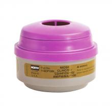 North Safety NOR75SCP100L - Respirator Filter, Multi Purpose, P100  Olive/Magenta  (Pair)