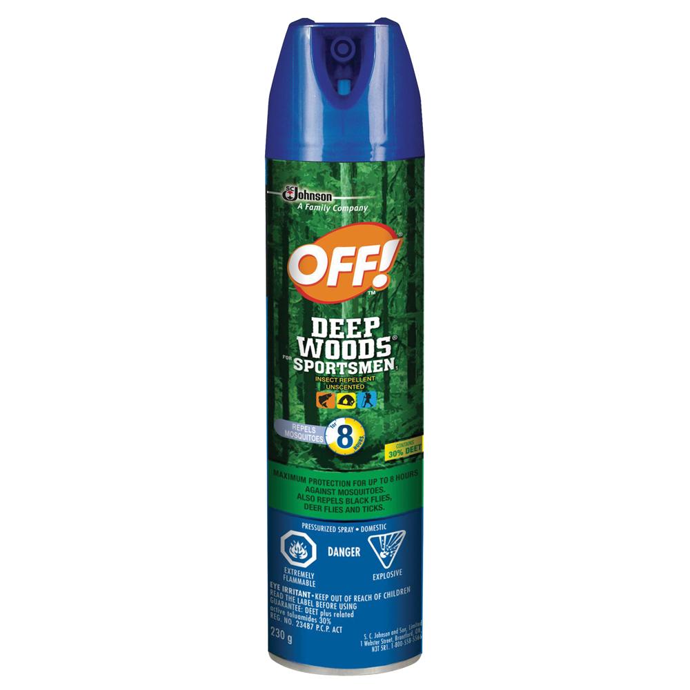 Insect Repellent Off Deep Woods Sport 230g Aerosol 30% Deet