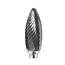Premium Tool & Abrasives PRESH1DC - Carbide Burr 1/4" X 1/2" Flame
