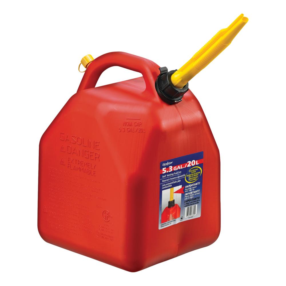 Jerry Can Plastic 20L Red Gasoline