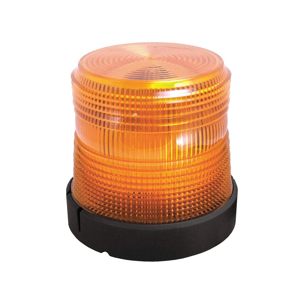 Beacon Strobing 3 Patterns Amber LED Low Profile Permanent Mount