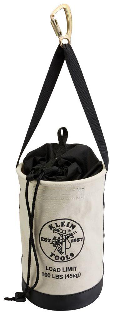 Canvas Bucket with Drawstring Close, 17-Inch