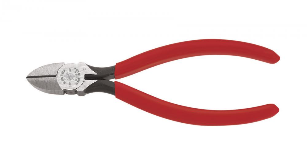 Diagonal Cutting Pliers, Tapered Nose, 6&#34;