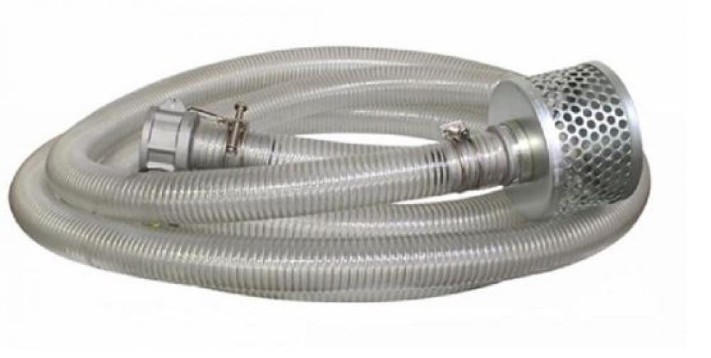 Hose Suction 3&#34; X 20&#39;  with Steel Strainer
