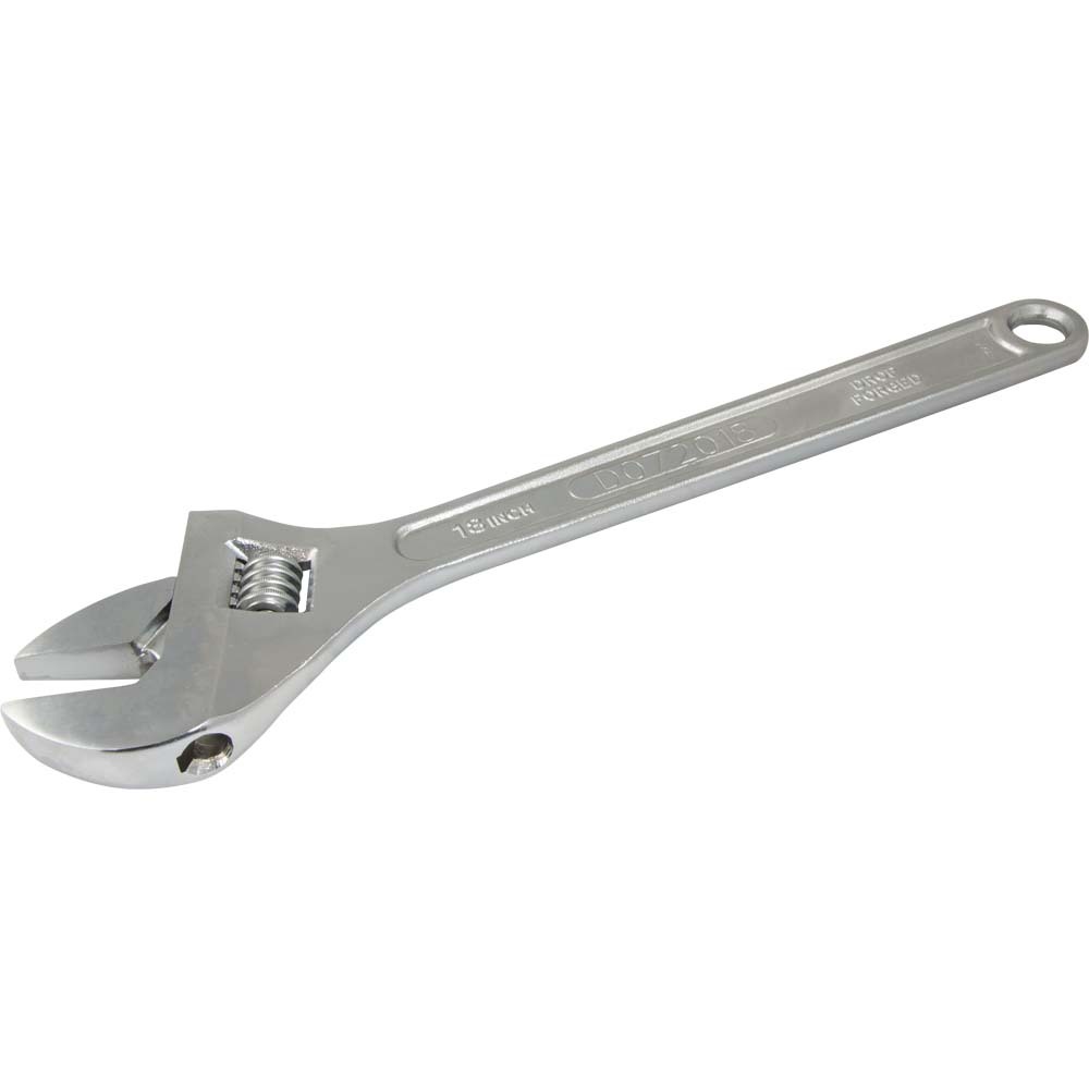 18&#34; Adjustable Wrench, Drop Forged