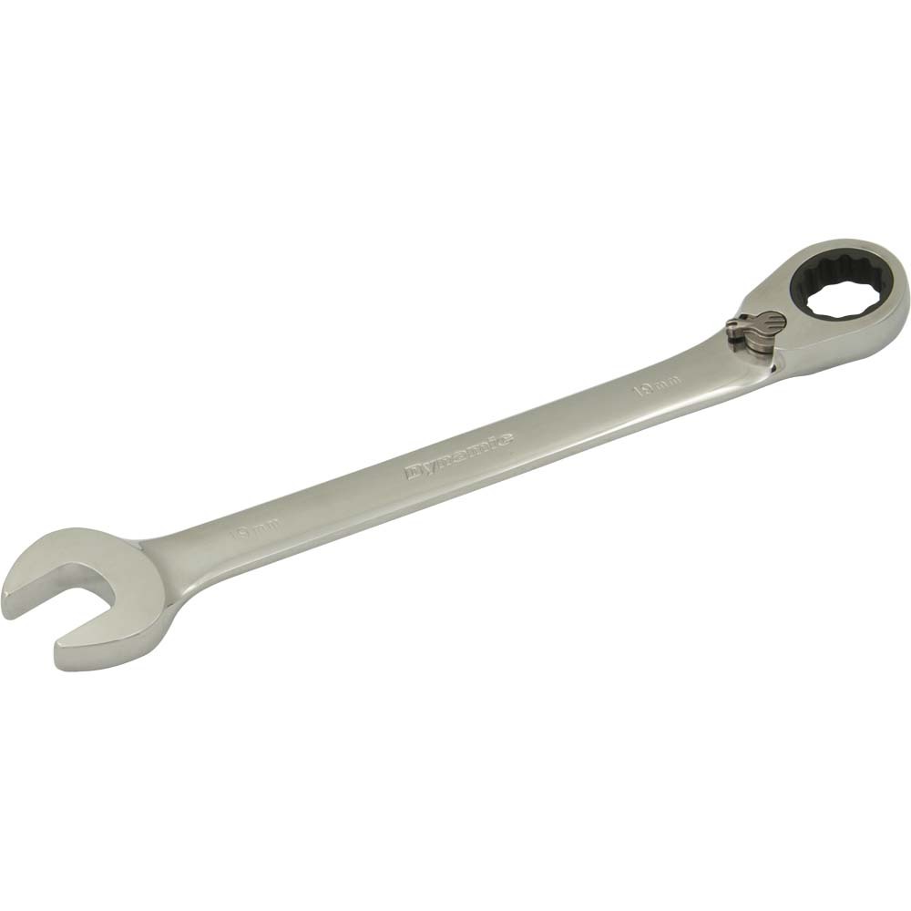 19mm Reversible Combination Ratcheting Wrench