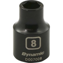 Gray Tools D007008 - 3/8" Drive 6 Point Metric, 8mm Standard Length, Impact Socket