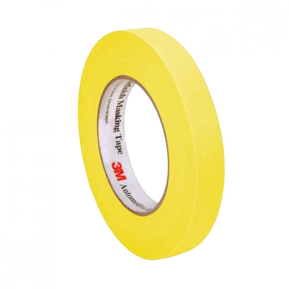 Automotive Refinish Masking Tape, 06652, 4.57 in x 180 ft (18 mm x 55 m)