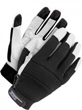 Bob Dale Gloves 20-1-1215-L - Mechanics Glove Grain Goatskin Palm Pearl White  Sz: L