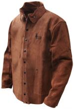 Bob Dale Gloves 60-1-126-L - Welding Jacket Split Cowhide Brown Kevlar Sewn  Sz: L