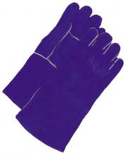 Bob Dale Gloves 60-1-7803B - Glove Welding Split Leather Cowhide Blue, One Size