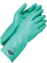 Bob Dale Gloves 99-1-1715F-10 - Nitrile Green Glove with 13" Gauntlet Cuff Flock Lined 15ML Sz: 10 (XL)