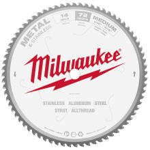 Milwaukee 48-40-4505 - Circular Saw Blade Saw, 14" X 72TPI Cermet Tipped - Metal Cutting