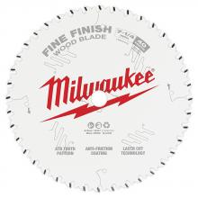 Milwaukee 48-40-0726 - Circular Saw Blade, 7-1/4" X 40TPI Fine Finish