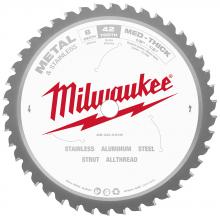 Milwaukee 48-40-4515 - Circular Saw Blade Saw, 8" X 42TPI Cermet Tipped - Metal Cutting