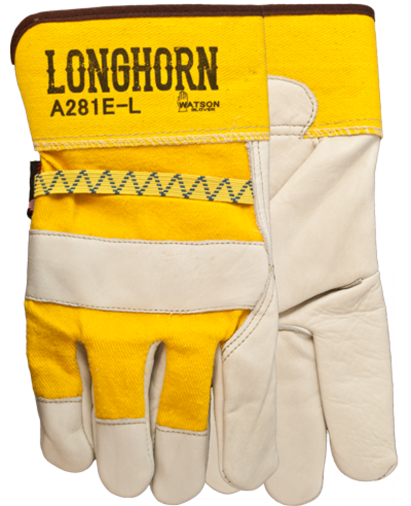 Fitters Glove &#39;Longhorn&#39; Economy Full-Grain Cowhide  Sz: L