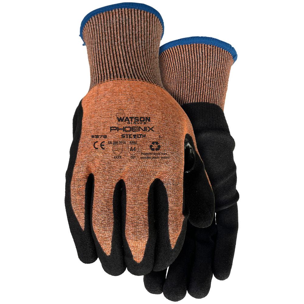 Recycled Polyester Knit Glove &#39;Stealth Phoenix&#39; 18-Gauge CLA4   Sz: L