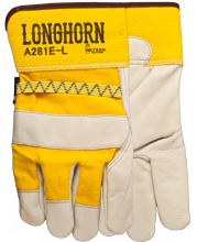 Watson Gloves A281E-L - Fitters Glove 'Longhorn' Economy Full-Grain Cowhide  Sz: L