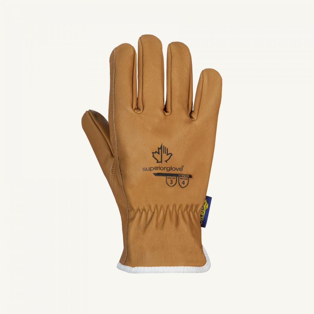 Drivers Glove Goatskin Leather with Keystone Thumb OilBloc Sz: L