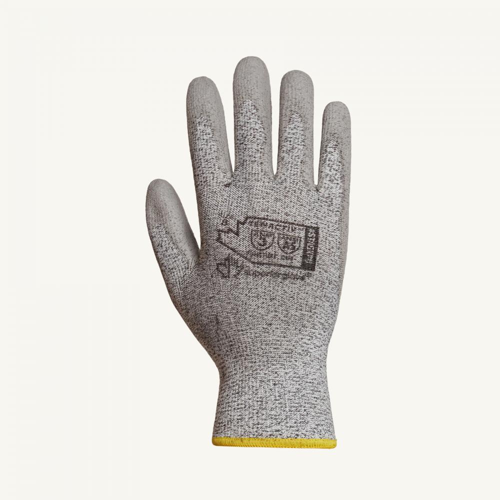 Glove Knit Steel Comp HPPE. Polyurethene Palm 13 GA CLA5 Sz :7
