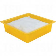 Zenith Safety Products SEI052 - Drip Pan with Sorbent Pillow, Oil Only,  10-1/2" X 10-1/2" X 3"