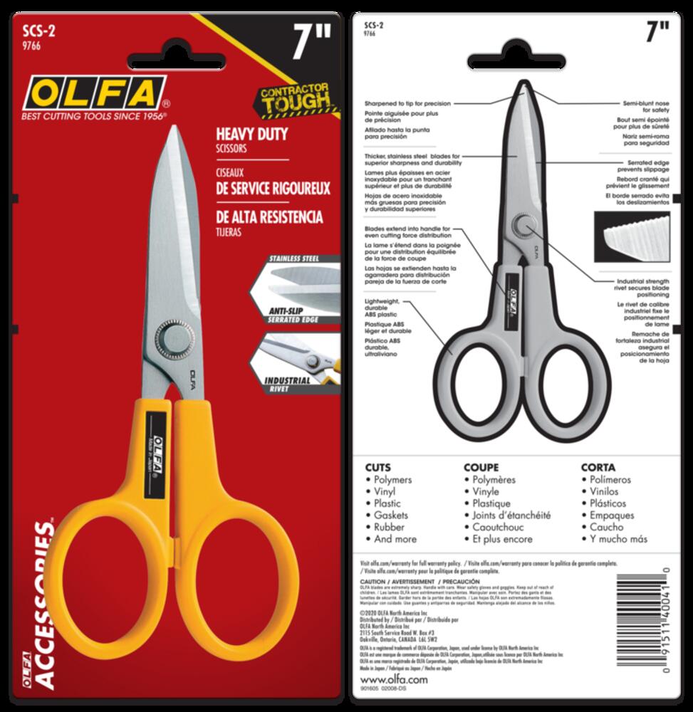 OLFA SCS-1 Serrated Scissors 5 1/2 Stainless steel w/ 2 inch blade Japan