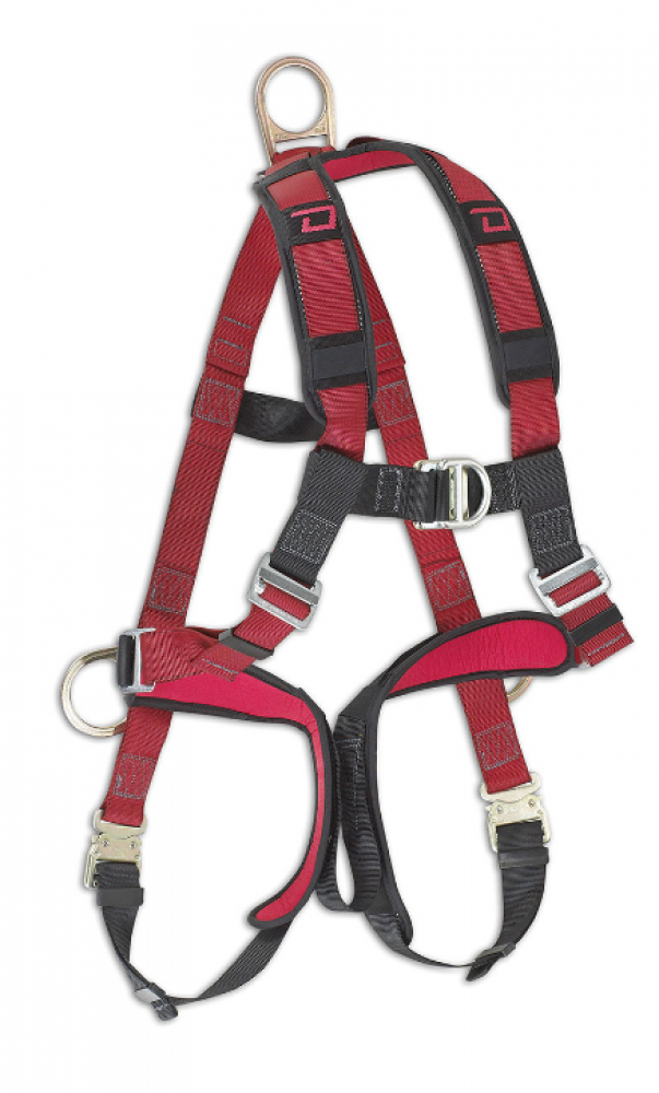 Harness Padded, (4D) Back, Front & Hip D-Rings, Quick-Connect Legs, Sz: S - L