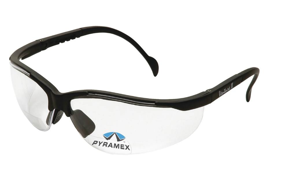 Safety Glasses - V2 Readers - Black Frame/Clear + 3.0 Lens