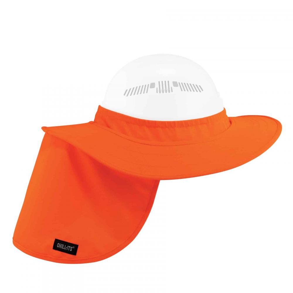 Orange Hard Hat Brim and Neck Shade
