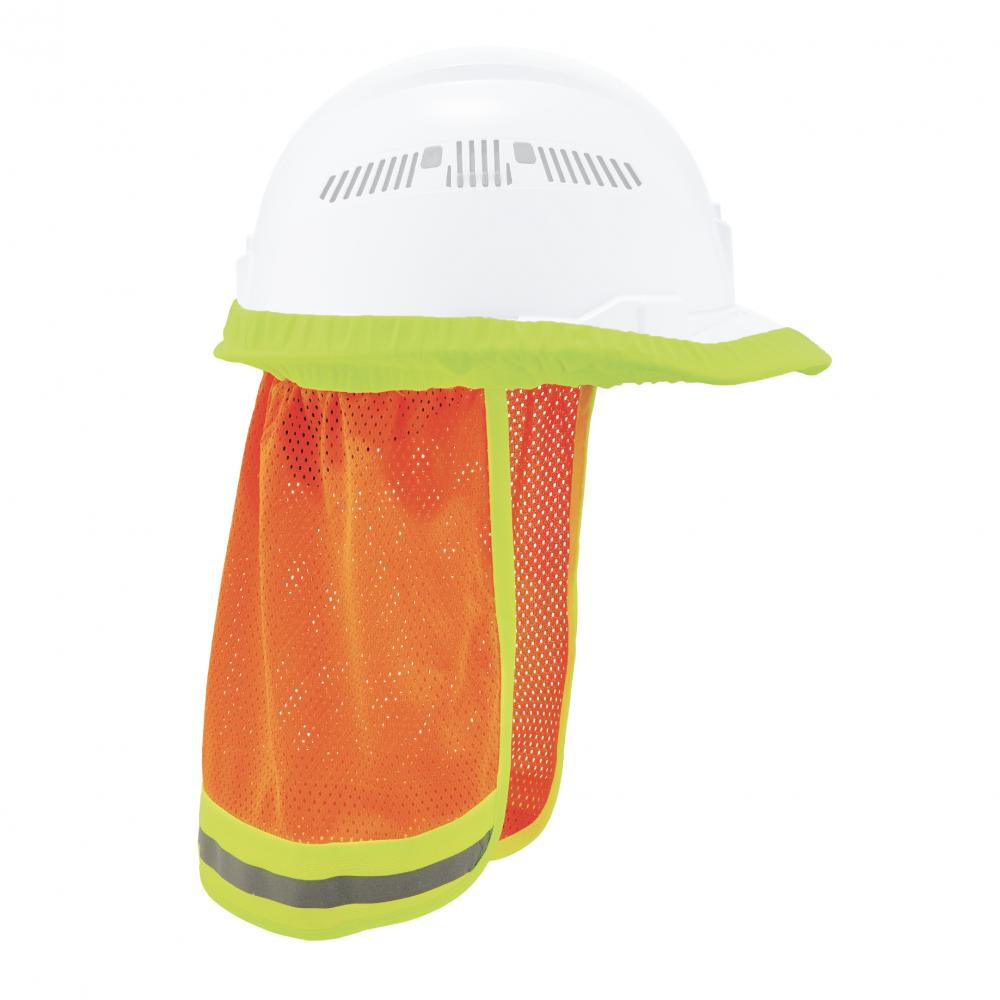 Orange Hi-Vis Hard Hat Neck Shade