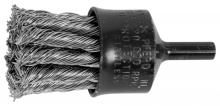 Pferd Inc. 83099 - 1" Knot Wire End Brush - Flared Cup - .020 SS Wire, 1/4" Shank