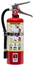 Strikefirst Corp D-ABC25V - Fire Extinguisher "ABC" 2.5LB with Vehicle Mounting Bracket