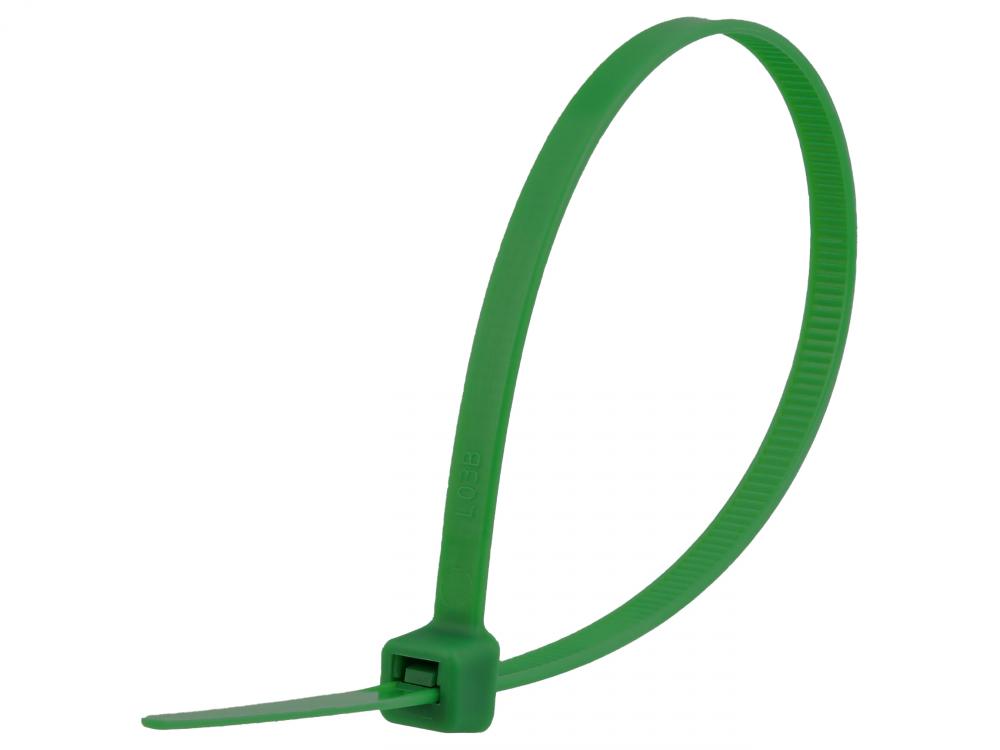 CABLE TIE 7.5Inch 50LB SOLID GRN 100PK