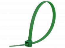 Techspan 762765 - CABLE TIE 7.5" 50LB SOLID GREEN 100PK