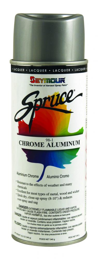 Spray Paint, General Use, Chrome Aluminum  340G