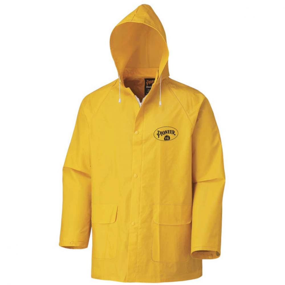 Yellow Flame Resistant PVC Rain Jacket - 2XL