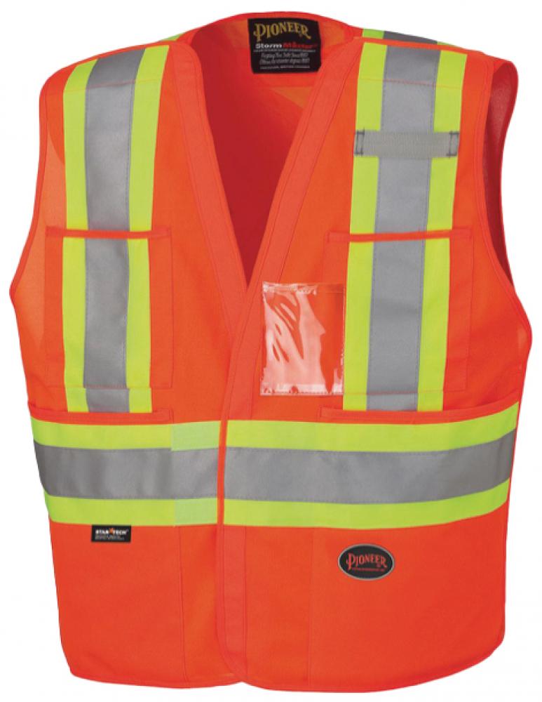 Hi-Viz Vest - Orange Drop Shoulder Safety Tear-Away - 2XL/3XL