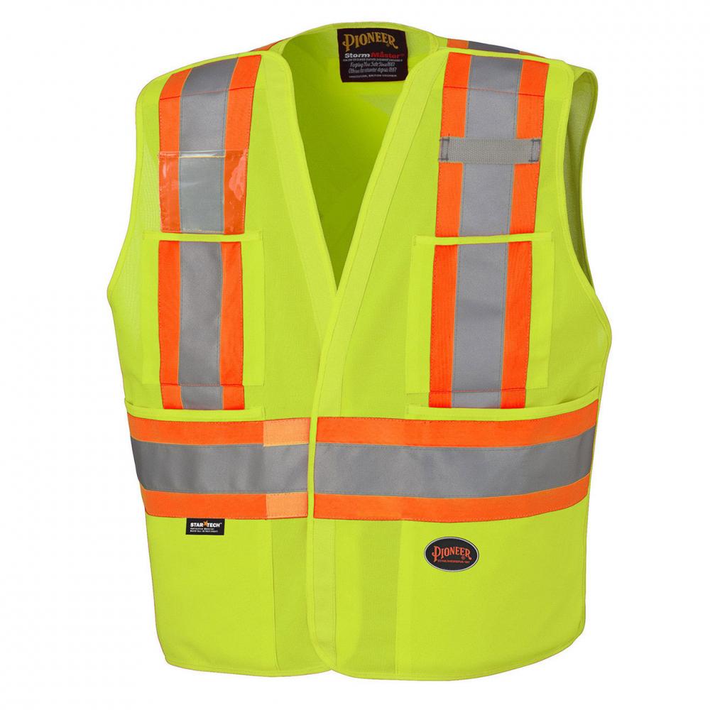 Hi-Viz Vest - Yellow/Green Drop Shoulder Safety Tear-Away - 2XL/3XL