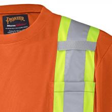 Pioneer V1051150-2XL - T-Shirt Hi-Viz Orange with Reflective Stripes Sz: 2XL