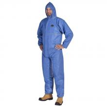 Pioneer V7014540-2XL - Disposable Coverall Blue SMS FR & Chem Resistant with Hood; Sz: 2XL