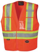 Pioneer V1020951-2/3XL - Hi-Viz Vest - Orange Drop Shoulder Safety Tear-Away - 2XL/3XL